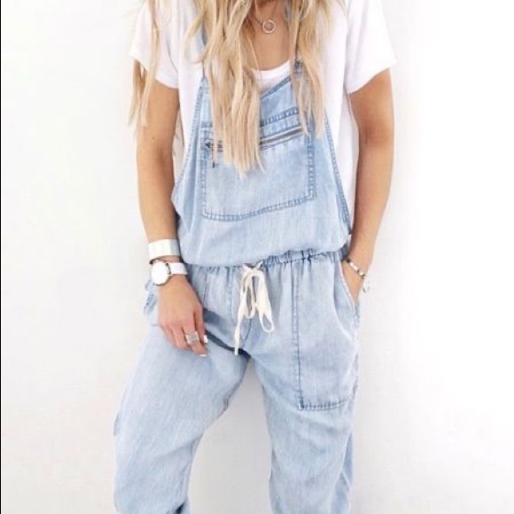 Privilege Pants - Now or Never Chambray Overalls by Privilege